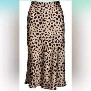 Midi Leopard Skirt
